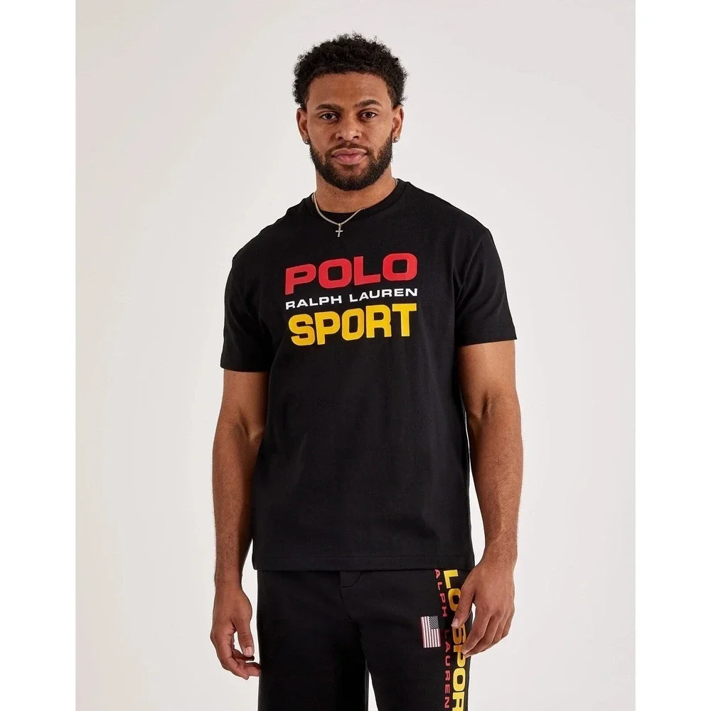 Ralph Lauren POLO SPORT Big Logo Shirt‎ Classic Fit Black Men's Sz S *NEW* $75